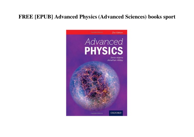 Advanced level physics pdf